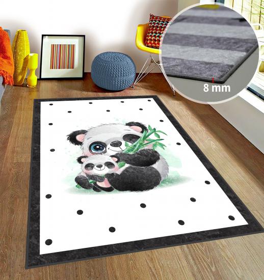 Bebişim Panda Desenli Bİ144 Çocuk Odası Halısı